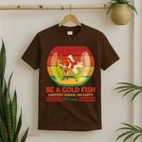 Funny Be A Gold Fish Happiest Animal On Earth Ted Lasso T-Shirt thumb 2
