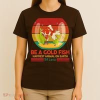 Funny Be A Gold Fish Happiest Animal On Earth Ted Lasso T-Shirt thumb 4
