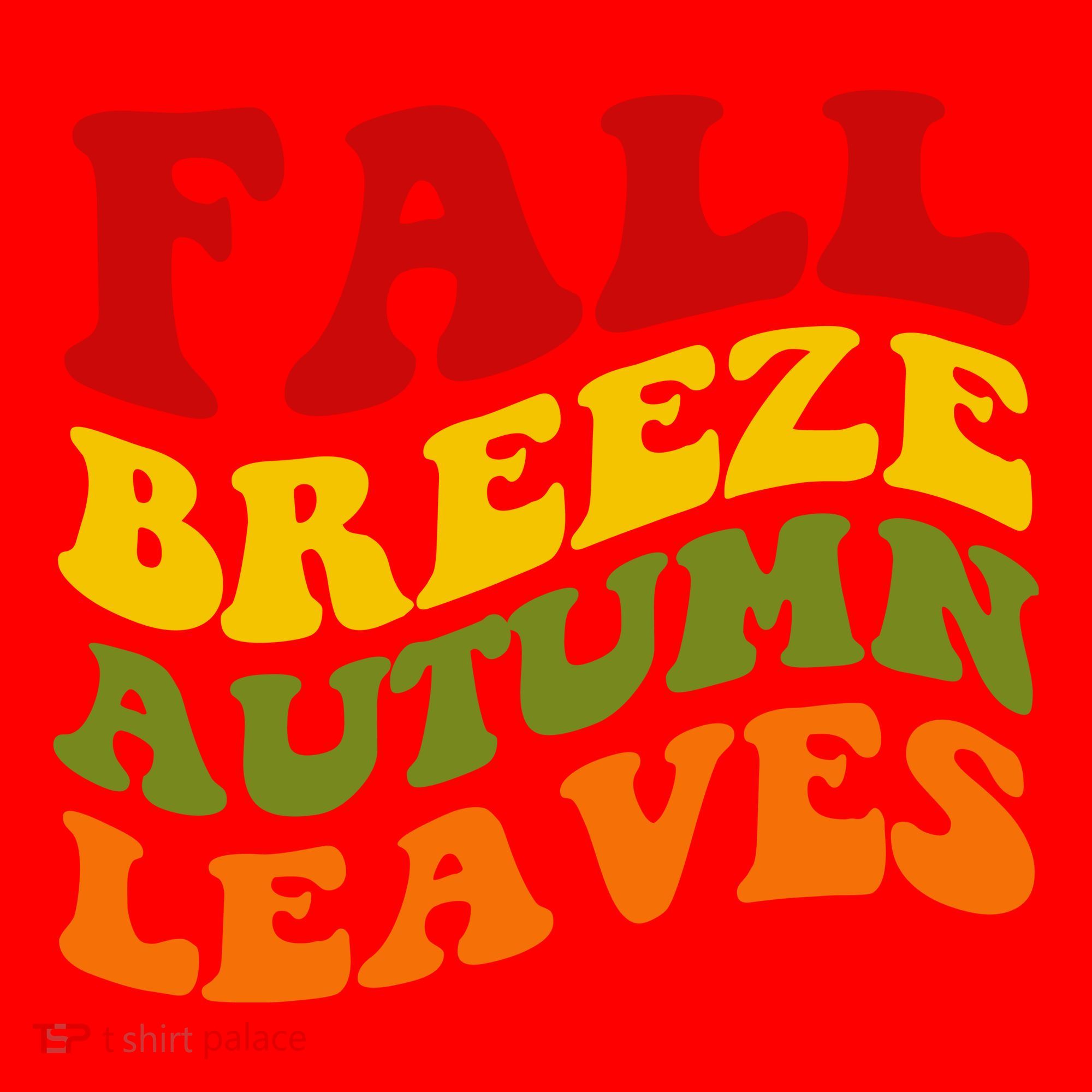 Fall Breeze Autumn Leaves Retro Santa Hat
