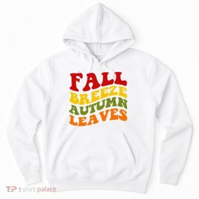 Fall Breeze Autumn Leaves Retro Hoodie
