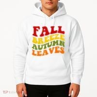Fall Breeze Autumn Leaves Retro Hoodie thumb 2