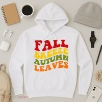 Fall Breeze Autumn Leaves Retro Hoodie thumb 3