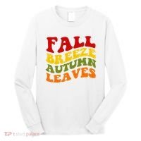 Fall Breeze Autumn Leaves Retro Long Sleeve Shirt thumb 0