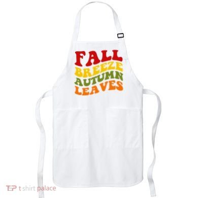 Fall Breeze Autumn Leaves Retro Apron