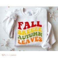 Fall Breeze Autumn Leaves Retro Sweatshirt thumb 2