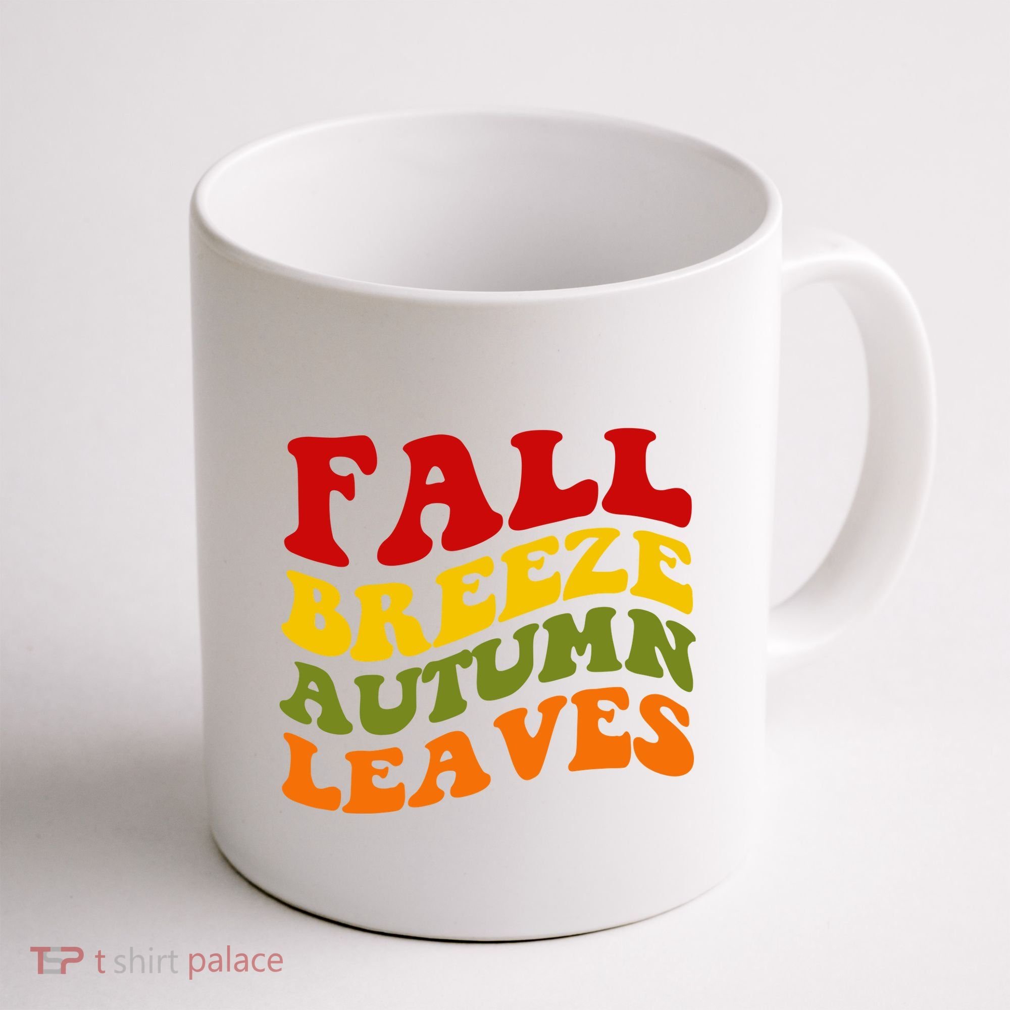 Fall Breeze Autumn Leaves Retro Coffee Mug