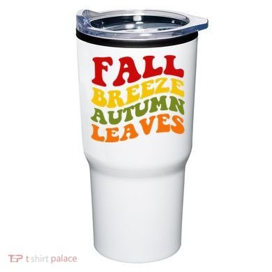 Fall Breeze Autumn Leaves Retro Tumbler