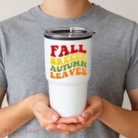 Fall Breeze Autumn Leaves Retro Tumbler thumb 2