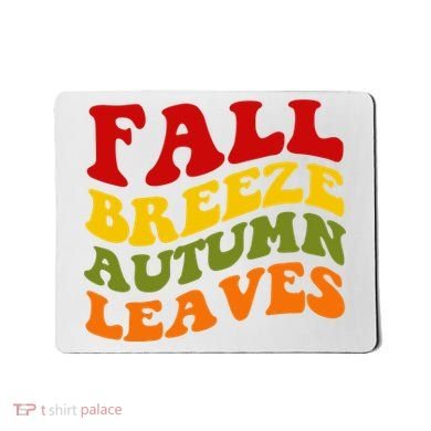 Fall Breeze Autumn Leaves Retro Mousepad