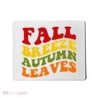 Fall Breeze Autumn Leaves Retro Mousepad thumb 0