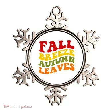 Fall Breeze Autumn Leaves Retro Ornament