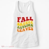 Fall Breeze Autumn Leaves Retro Women's Tank Top thumb 0