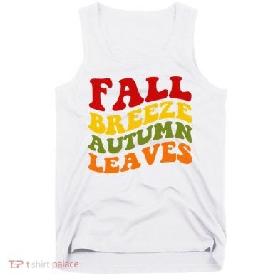 Fall Breeze Autumn Leaves Retro Tank Top