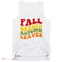 Fall Breeze Autumn Leaves Retro Tank Top thumb 0
