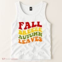 Fall Breeze Autumn Leaves Retro Tank Top thumb 2