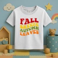 Fall Breeze Autumn Leaves Retro Toddler T-Shirt thumb 3