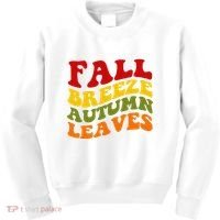 Fall Breeze Autumn Leaves Retro Kids Sweatshirt thumb 0