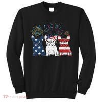 French Bulldog American Flag 4th Of July Independence Day Sweatshirt thumb 0