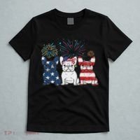 French Bulldog American Flag 4th Of July Independence Day T-Shirt thumb 5