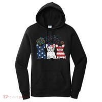 French Bulldog American Flag 4th Of July Independence Day Women's Hoodie thumb 0