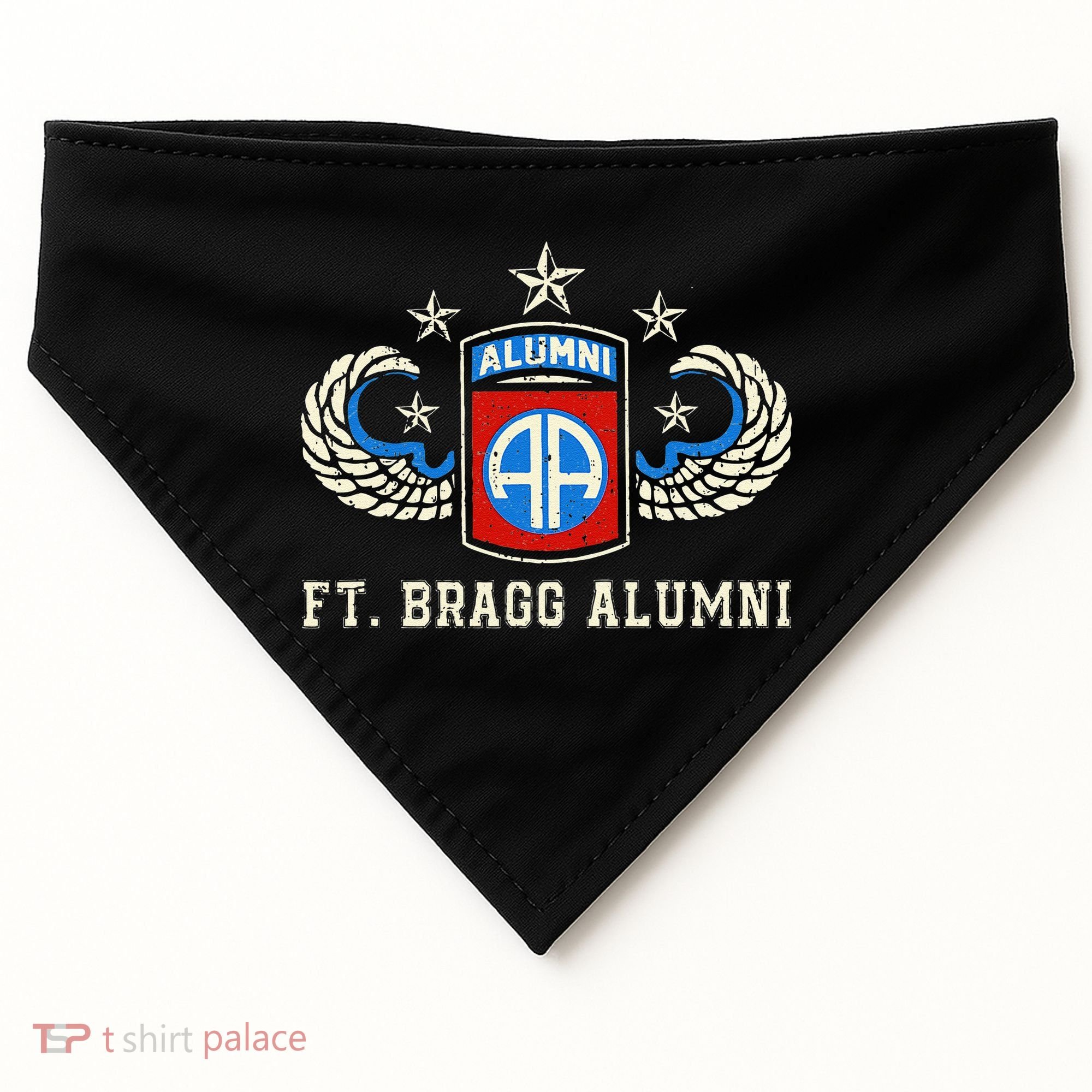 Ft Bragg Alumni Army 82nd Airborne Division Paratrooper USA-Made Doggie Bandana