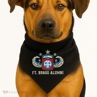 Ft Bragg Alumni Army 82nd Airborne Division Paratrooper USA-Made Doggie Bandana thumb 1