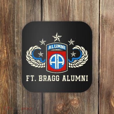 Ft Bragg Alumni Army 82nd Airborne Division Paratrooper Coaster