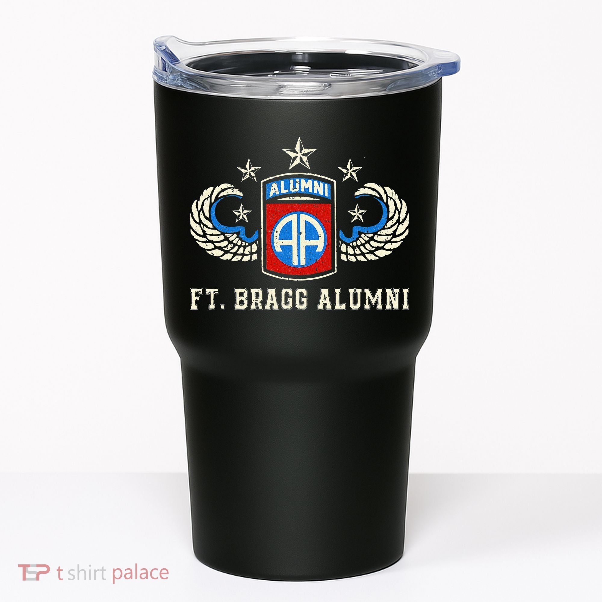 Ft Bragg Alumni Army 82nd Airborne Division Paratrooper Tumbler
