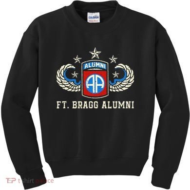 Ft Bragg Alumni Army 82nd Airborne Division Paratrooper Kids Sweatshirt