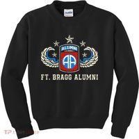Ft Bragg Alumni Army 82nd Airborne Division Paratrooper Kids Sweatshirt thumb 0