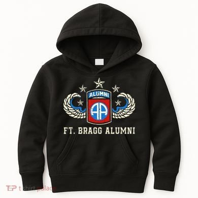 Ft Bragg Alumni Army 82nd Airborne Division Paratrooper Kids Hoodie