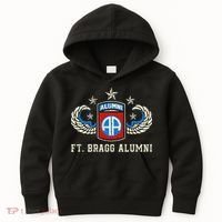 Ft Bragg Alumni Army 82nd Airborne Division Paratrooper Kids Hoodie thumb 0