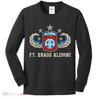 Ft Bragg Alumni Army 82nd Airborne Division Paratrooper Kids Long Sleeve Shirt thumb 0