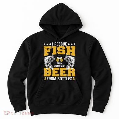 Funny Beer And Fish Hoodie