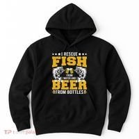 Funny Beer And Fish Hoodie thumb 0