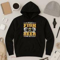 Funny Beer And Fish Hoodie thumb 3
