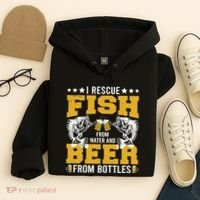 Funny Beer And Fish Hoodie thumb 4