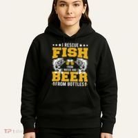 Funny Beer And Fish Hoodie thumb 5