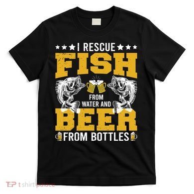 Funny Beer And Fish T-Shirt