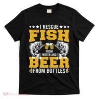 Funny Beer And Fish T-Shirt thumb 0