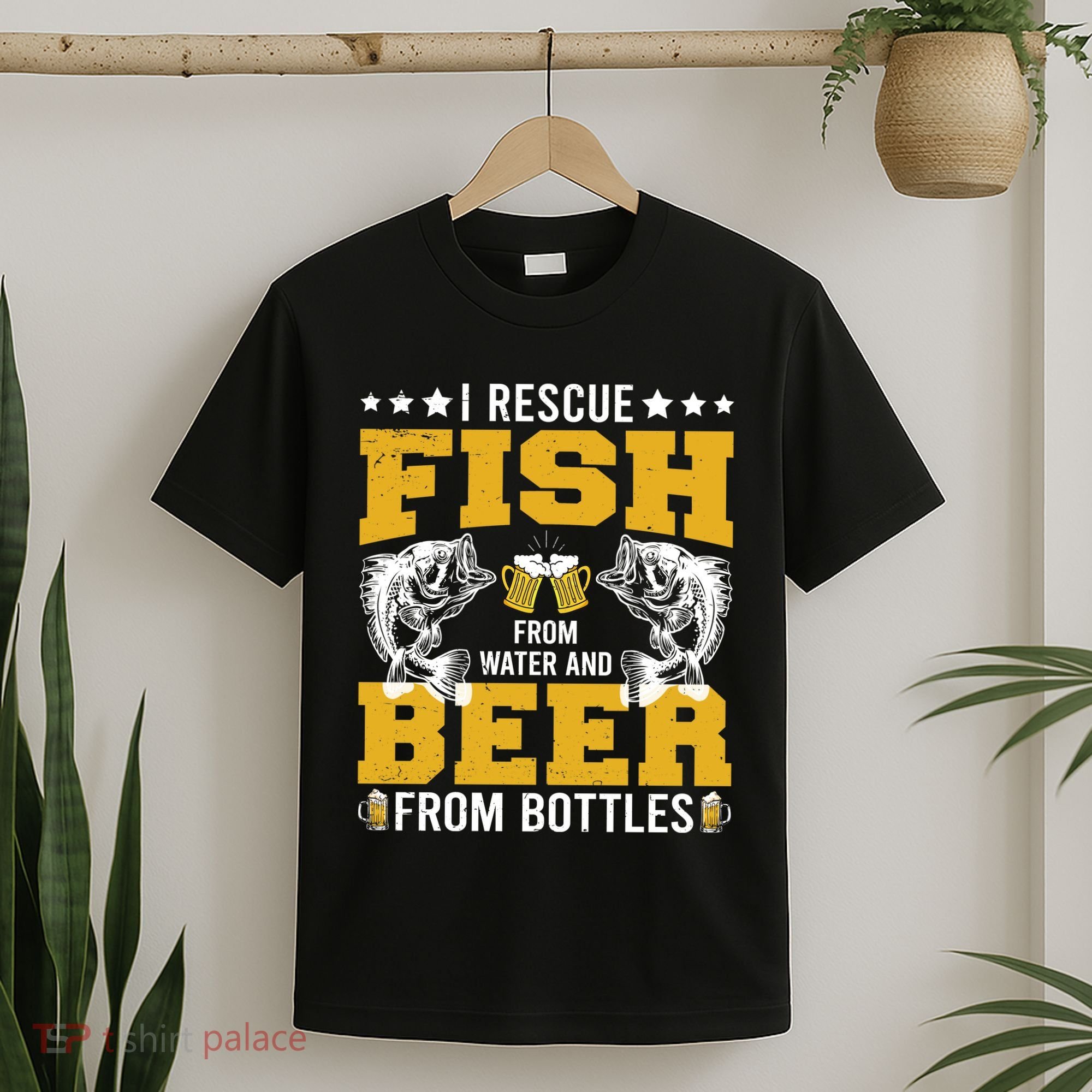 Funny Beer And Fish T-Shirt
