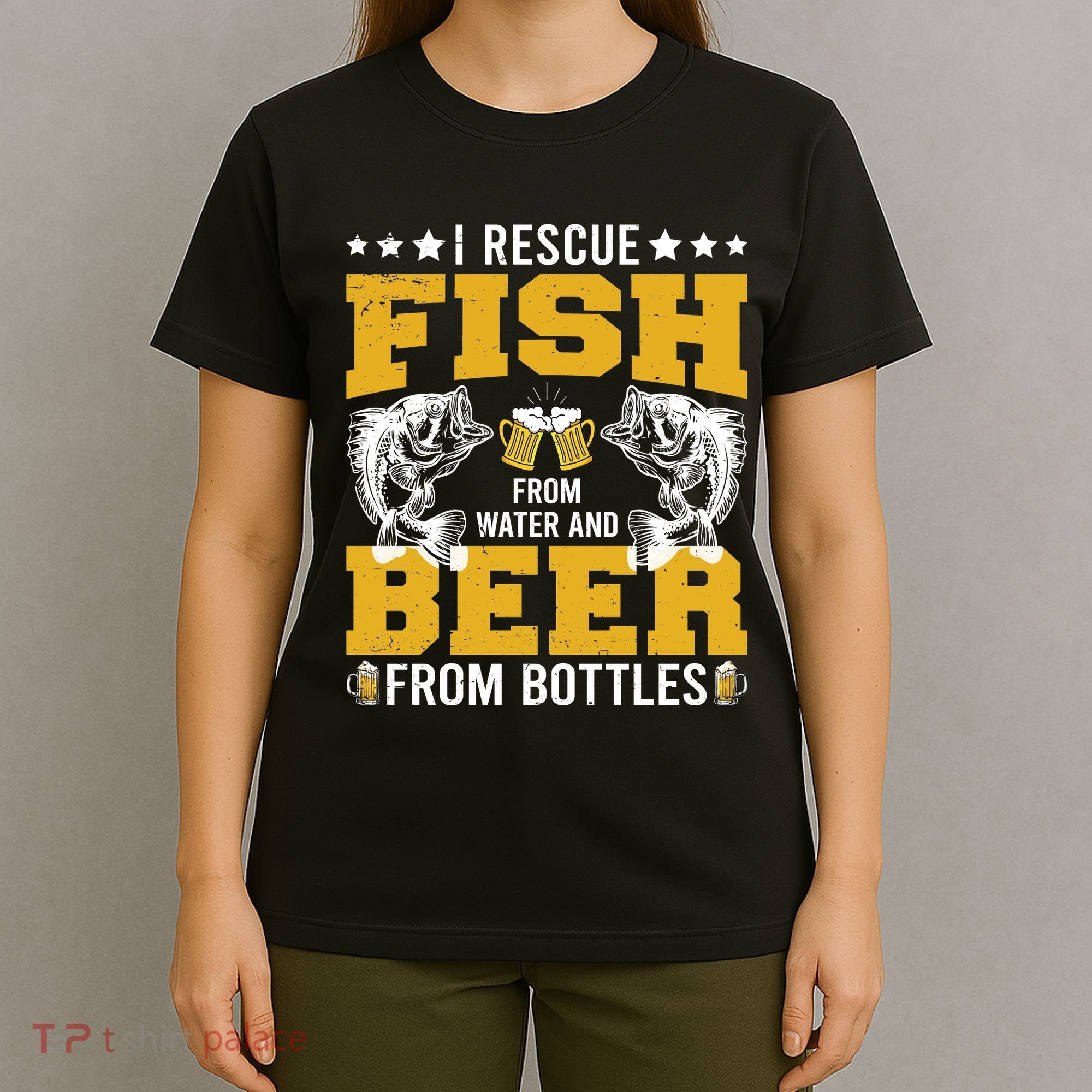 Funny Beer And Fish T-Shirt