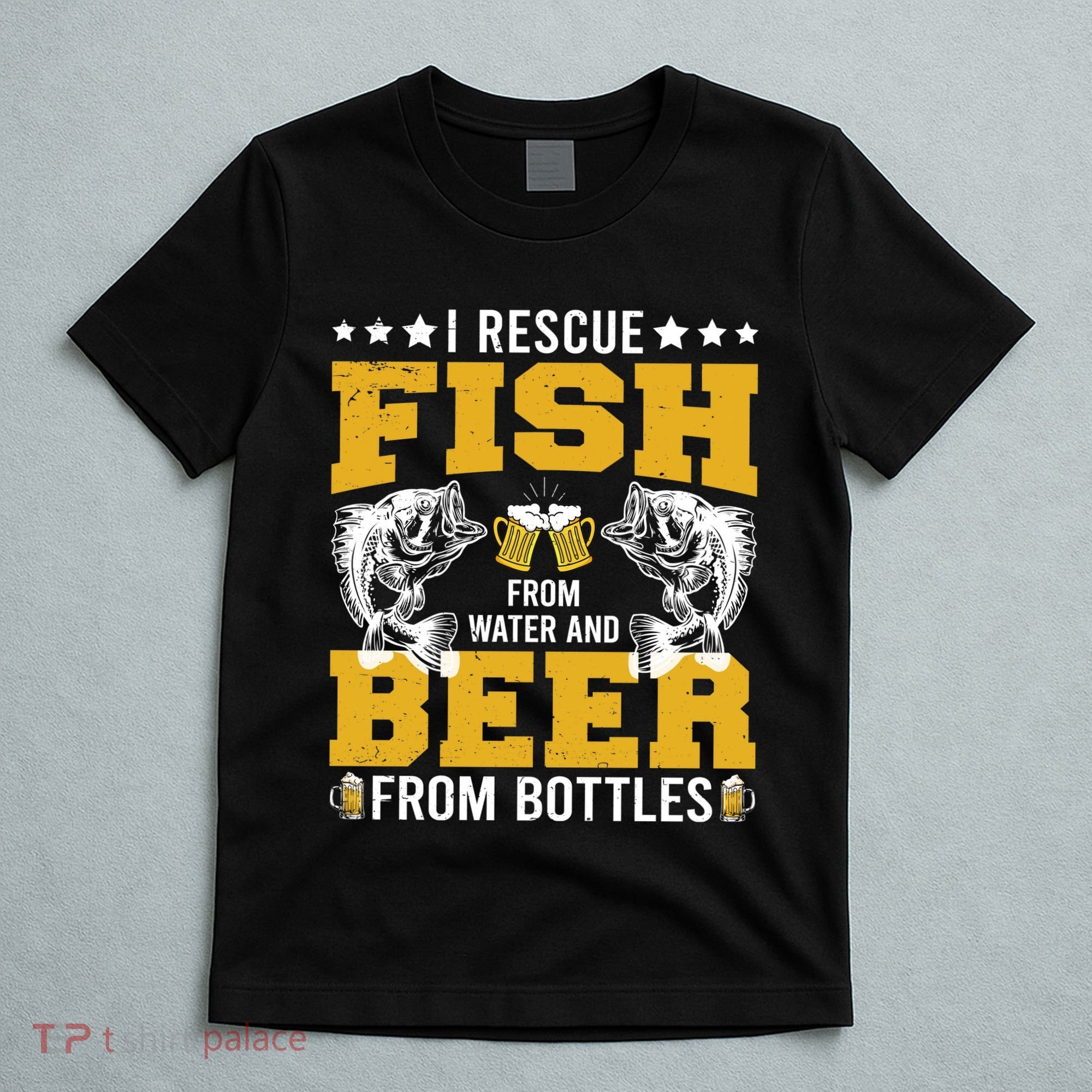 Funny Beer And Fish T-Shirt