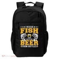 Funny Beer And Fish Backpack thumb 0