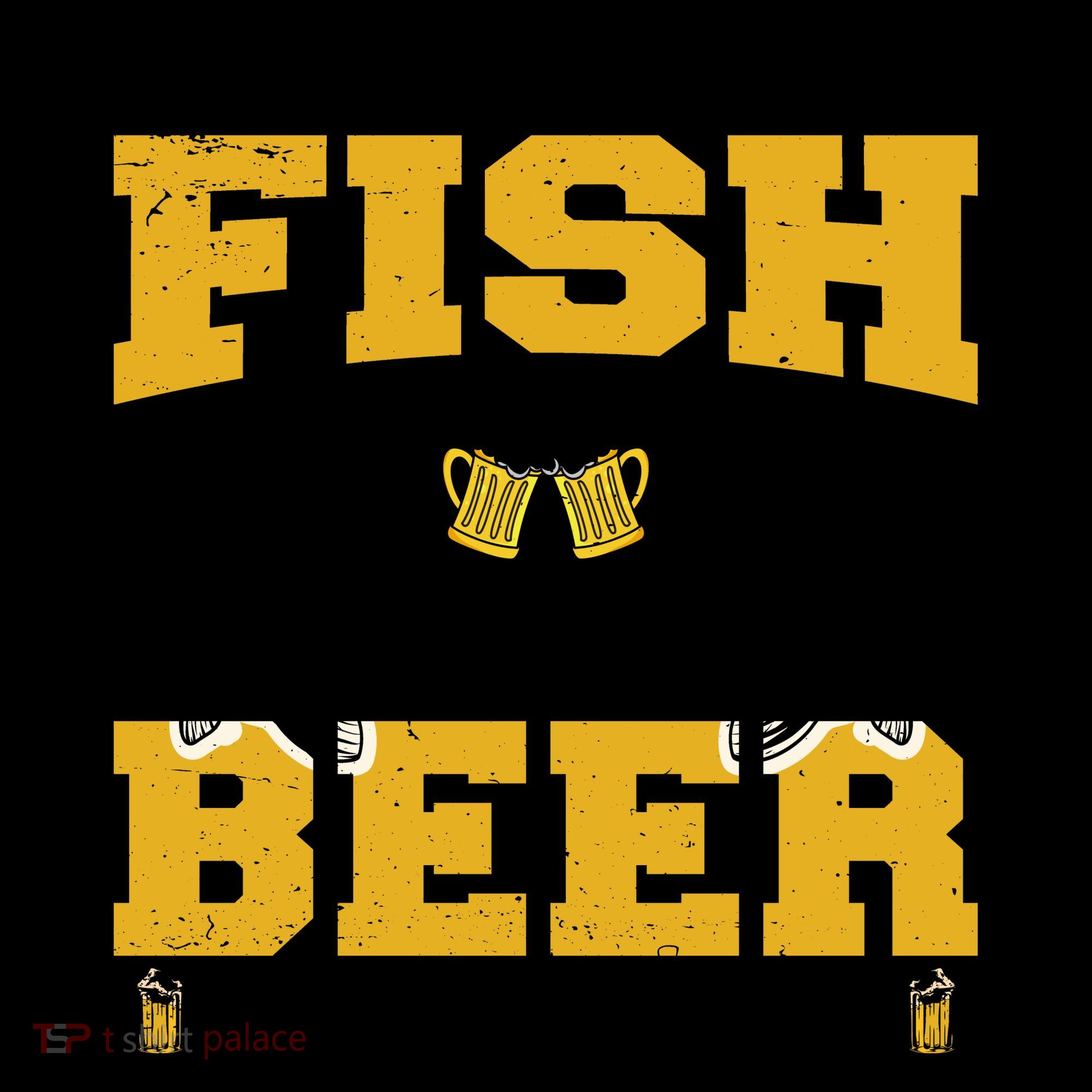 Funny Beer And Fish Coffee Mug
