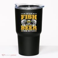 Funny Beer And Fish Tumbler thumb 0