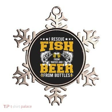 Funny Beer And Fish Ornament