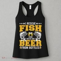 Funny Beer And Fish Women's Tank Top thumb 3
