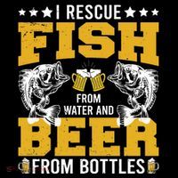Funny Beer And Fish Women's Tank Top thumb 5