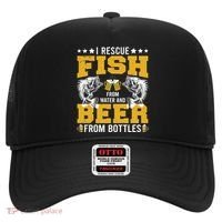 Funny Beer And Fish Hat thumb 0